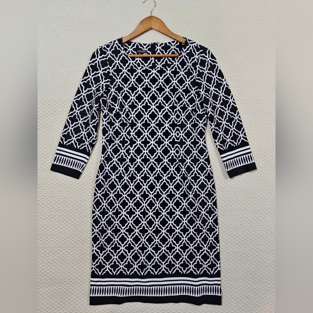 Talbots Modern Geometric Patterned Black & White … - image 7